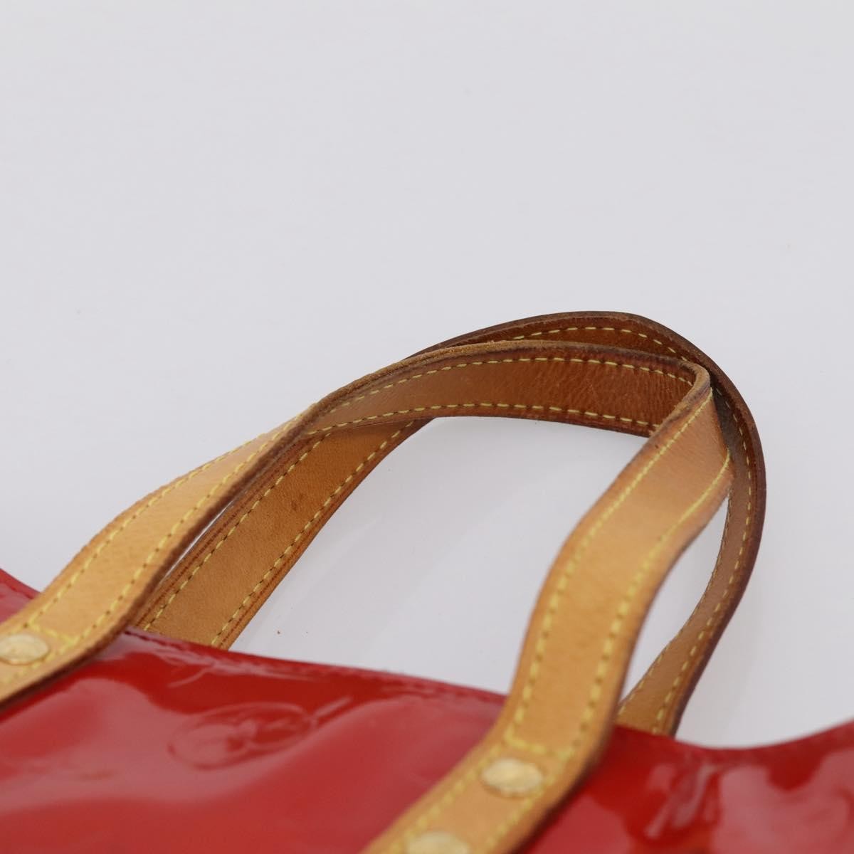 Louis Vuitton Reade Monogram Vernis Red Patent_Leather Handbag (Pre-Owned)