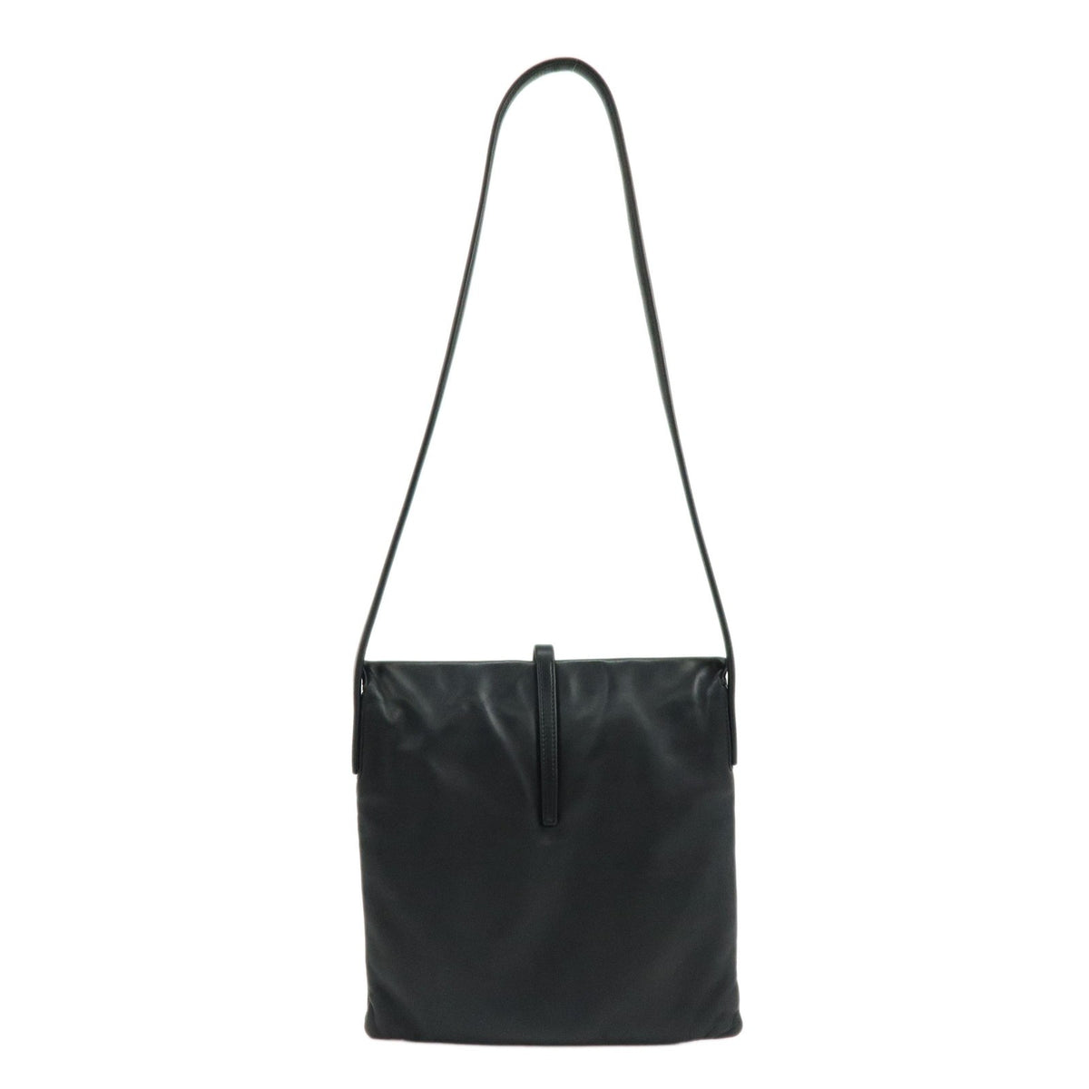 Loewe Vintage Anagram Leather Black Leather Handbag (Pre-Owned)