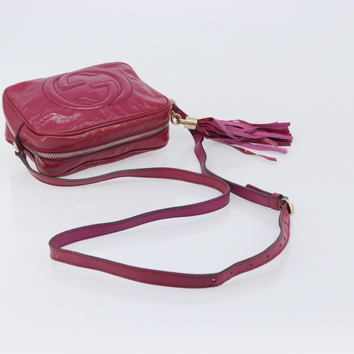 Gucci Soho Disco Patent Pink Patent_Leather Crossbody Bag Bag (Pre-Owned)
