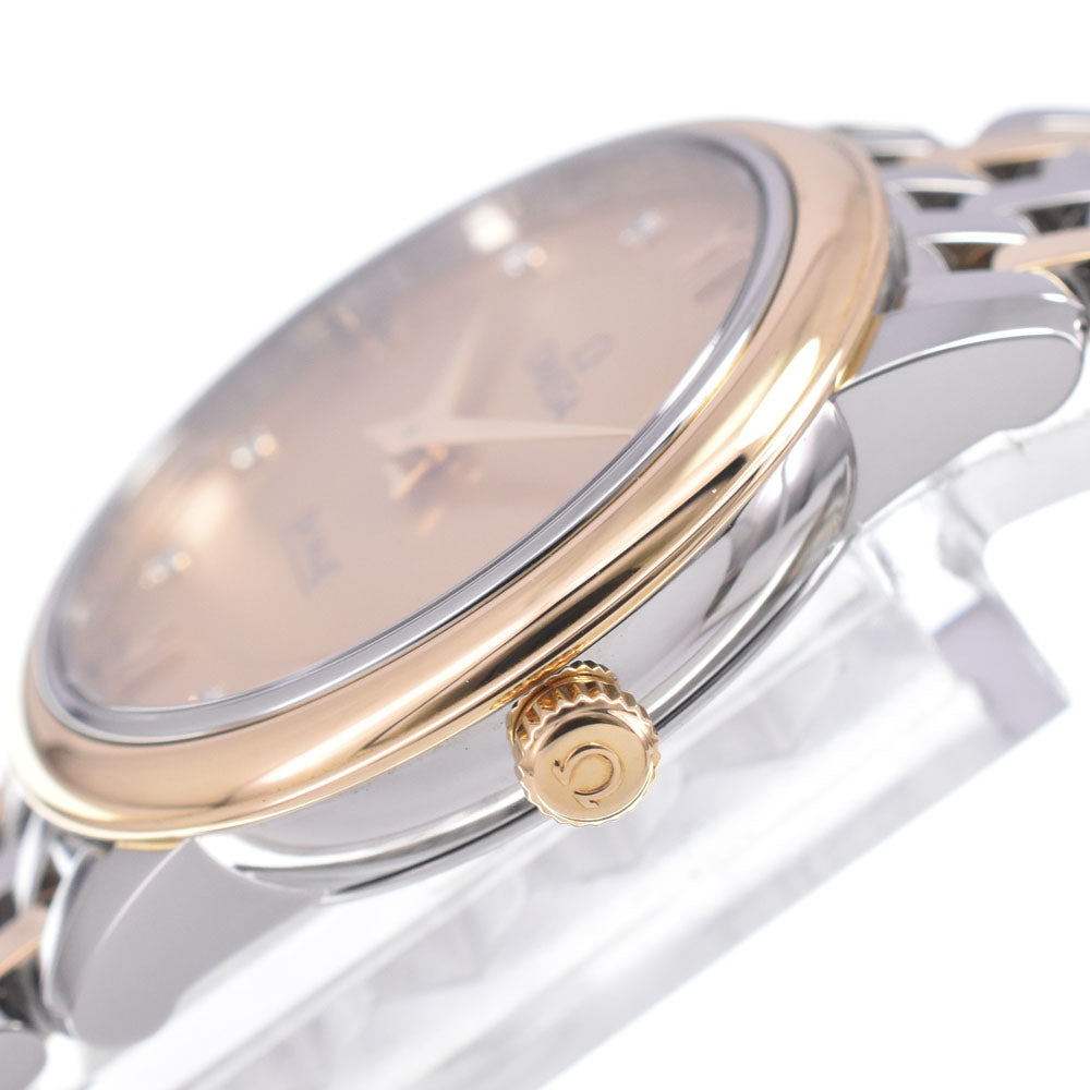 Omega De Ville Prestige Quartz Stainless Steel With Diamond Watch (Pre-Owned)