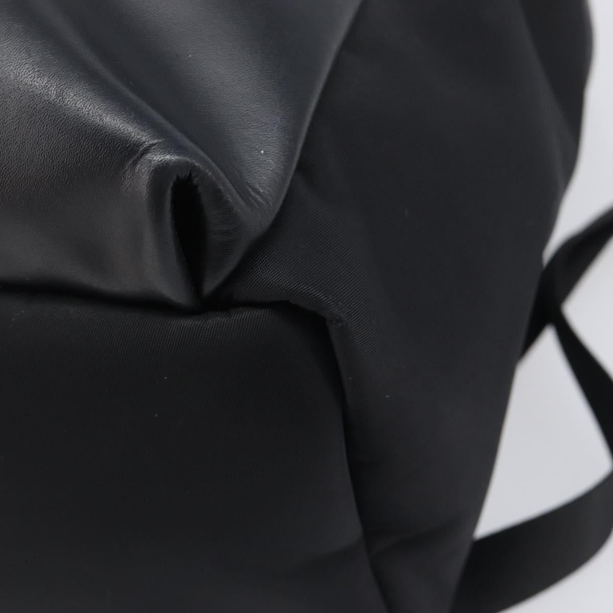 Fendi Monster Nylon With Leather Black Leather Backpack Bag (Pre-Owned)