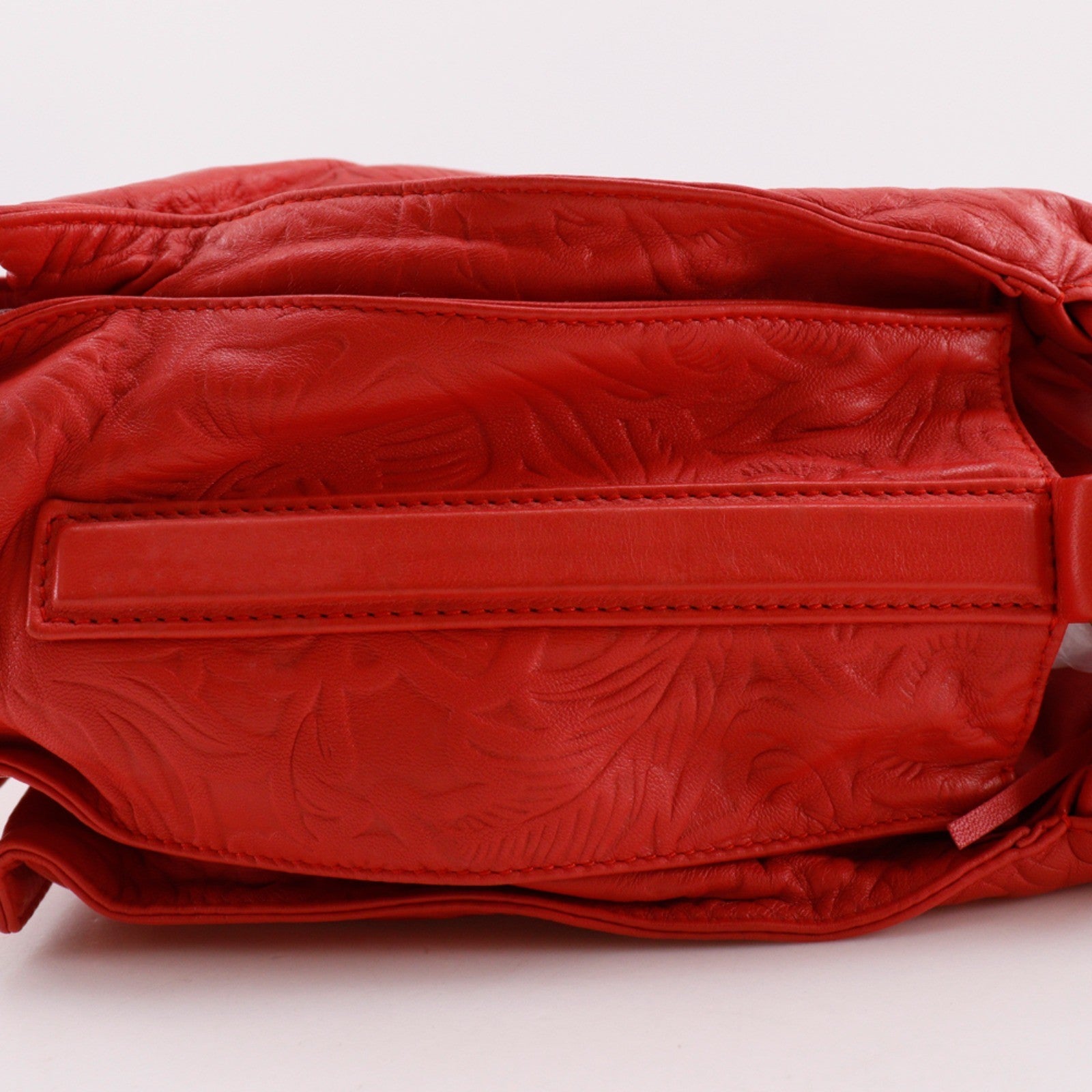 Loewe Flamenco Leather Red Leather Shoulder Bag Bag (Pre-Owned)