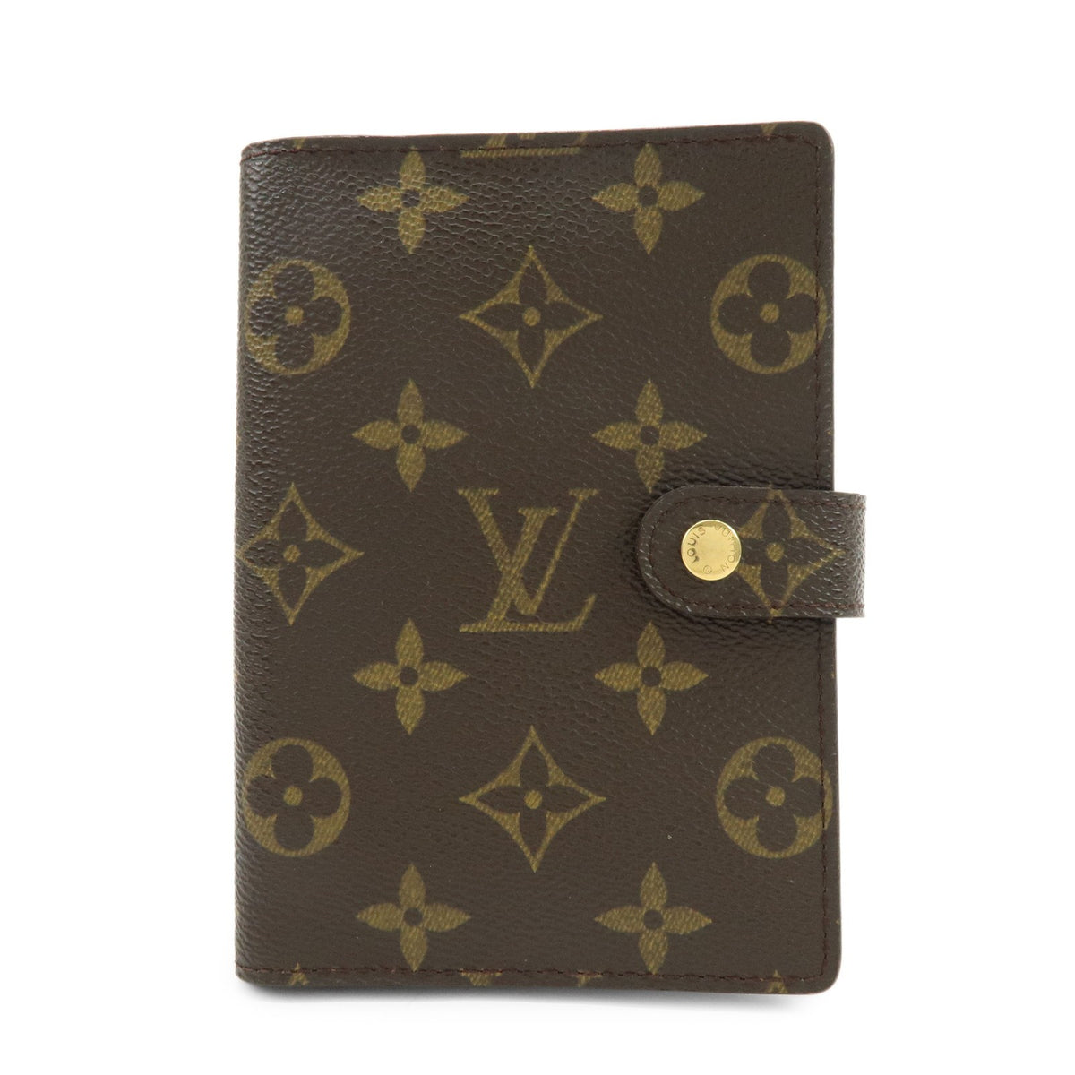 Louis Vuitton Agenda Cover Monogram Canvas Brown Canvas Wallets Accessory (Pre-Owned)
