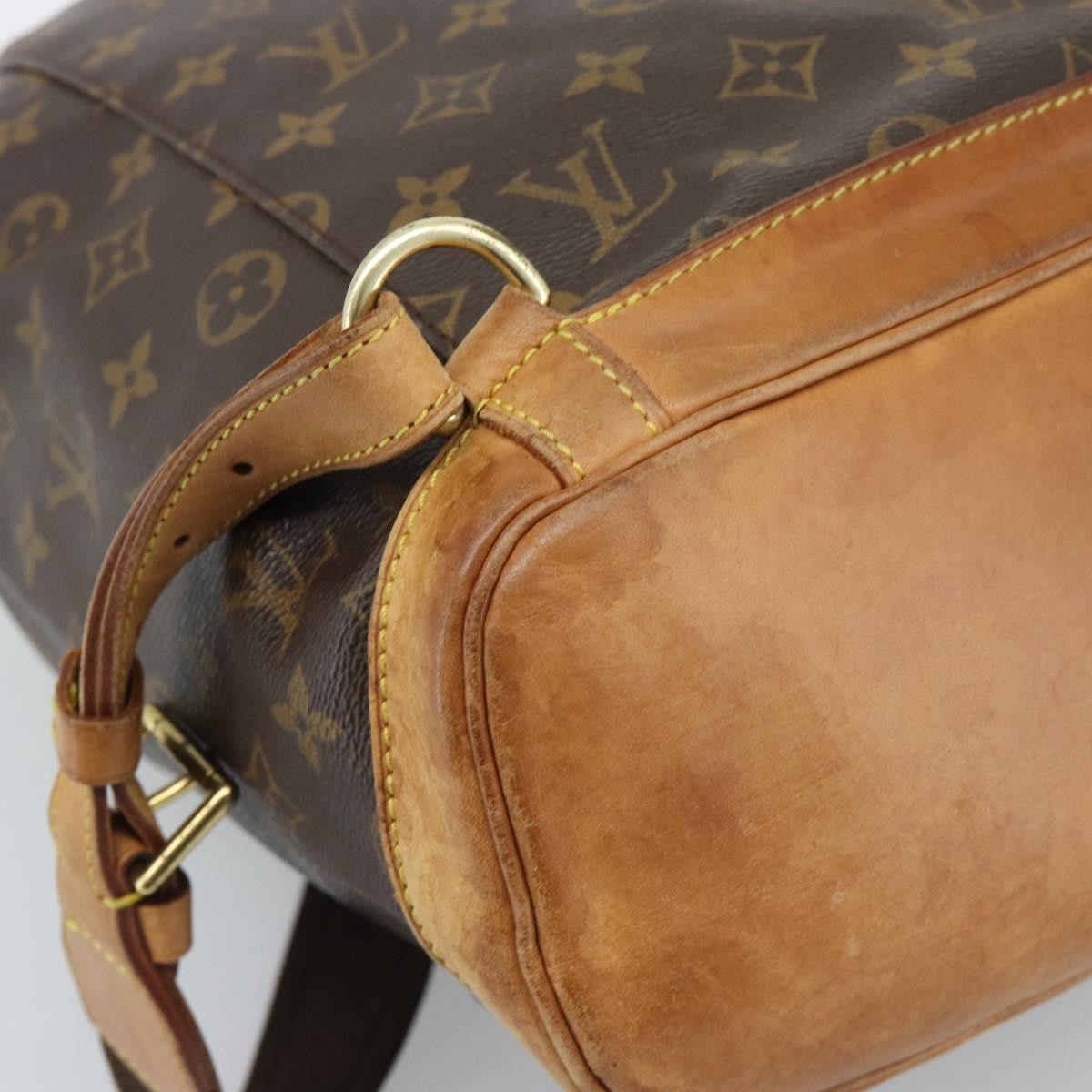 Louis Vuitton Vintage Montsouris Monogram Canvas Brown Canvas Backpack Bag (Pre-Owned)