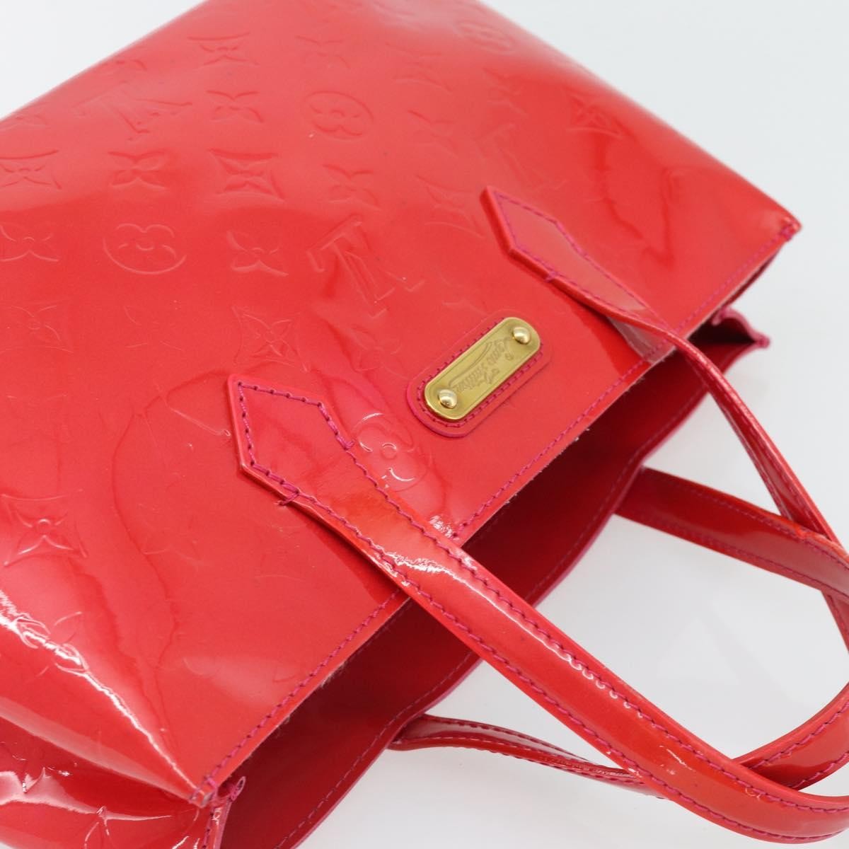 Louis Vuitton Wilshire Monogram Vernis Pink Patent_Leather Handbag (Pre-Owned)