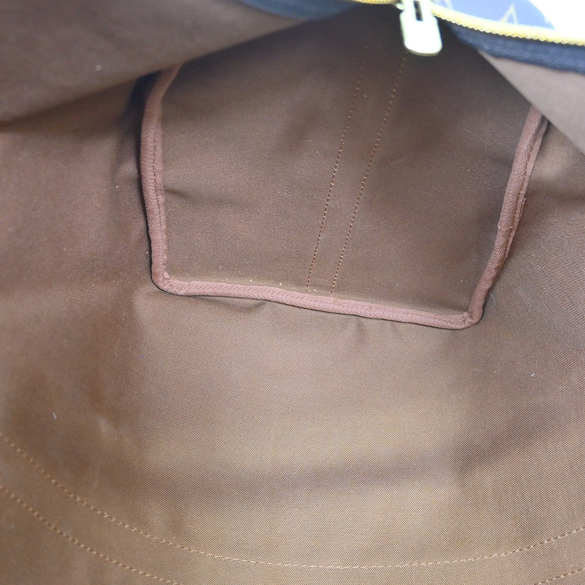 Louis Vuitton Keepall Bandoulière Monogram Brown Canvas Travel Bag Bag (Pre-Owned)