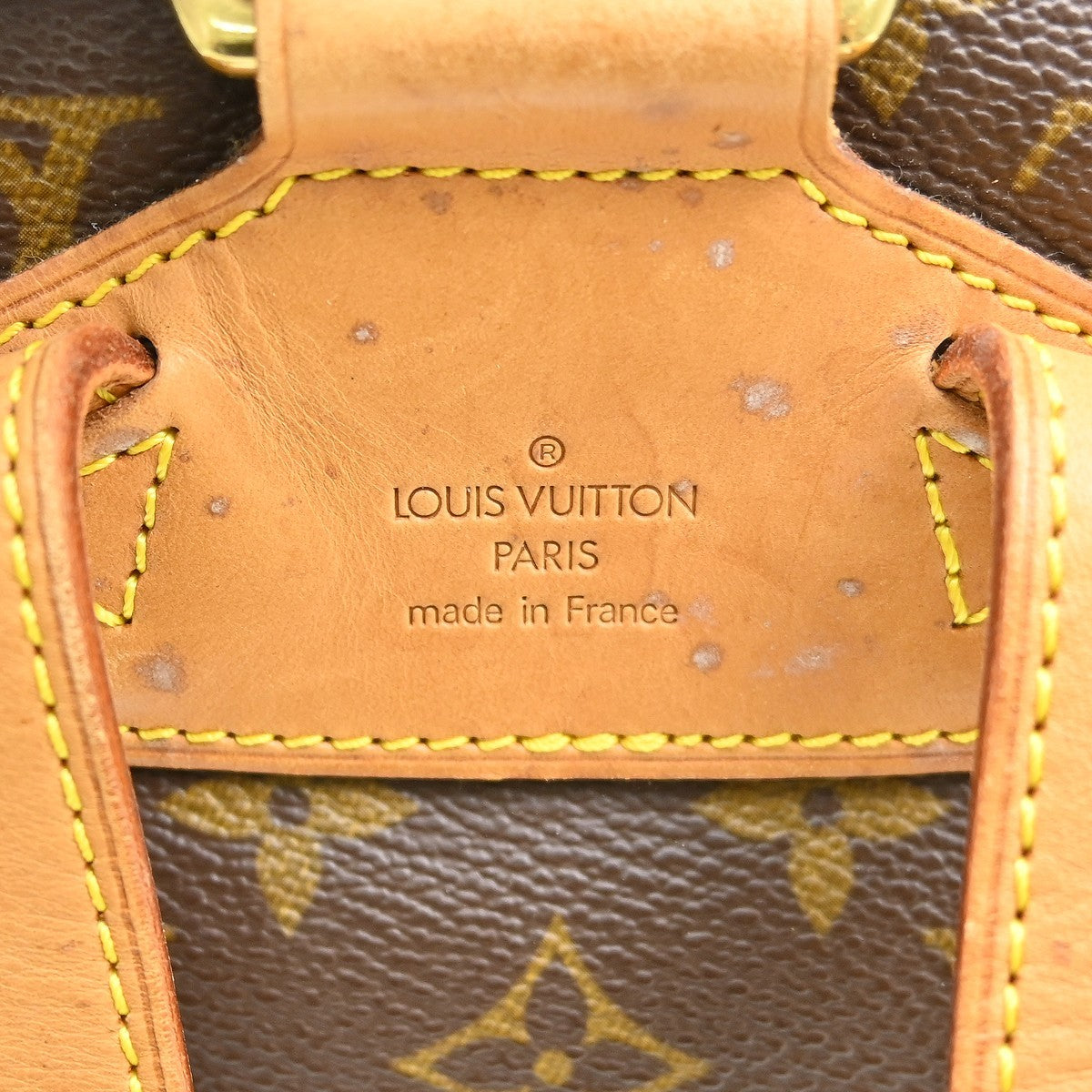 Louis Vuitton Vintage Montsouris Monogram Canvas Brown Canvas Backpack Bag (Pre-Owned)
