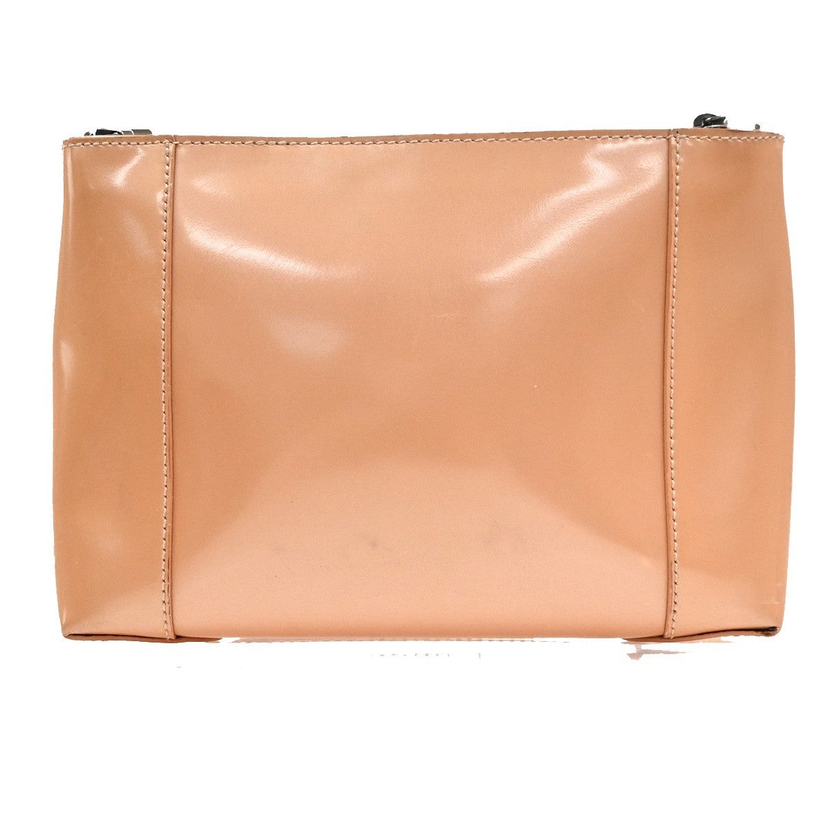 Christian Dior Malice Tote Leather Beige Patent_Leather Tote Bag Bag (Pre-Owned)
