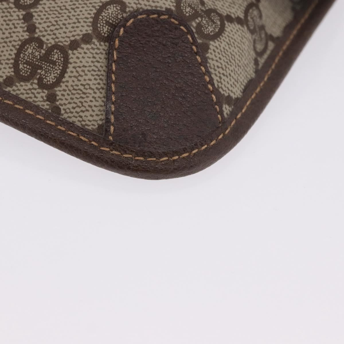 Gucci Sherry Line Canvas Beige Pvc Clutche & Pouche Bag (Pre-Owned)