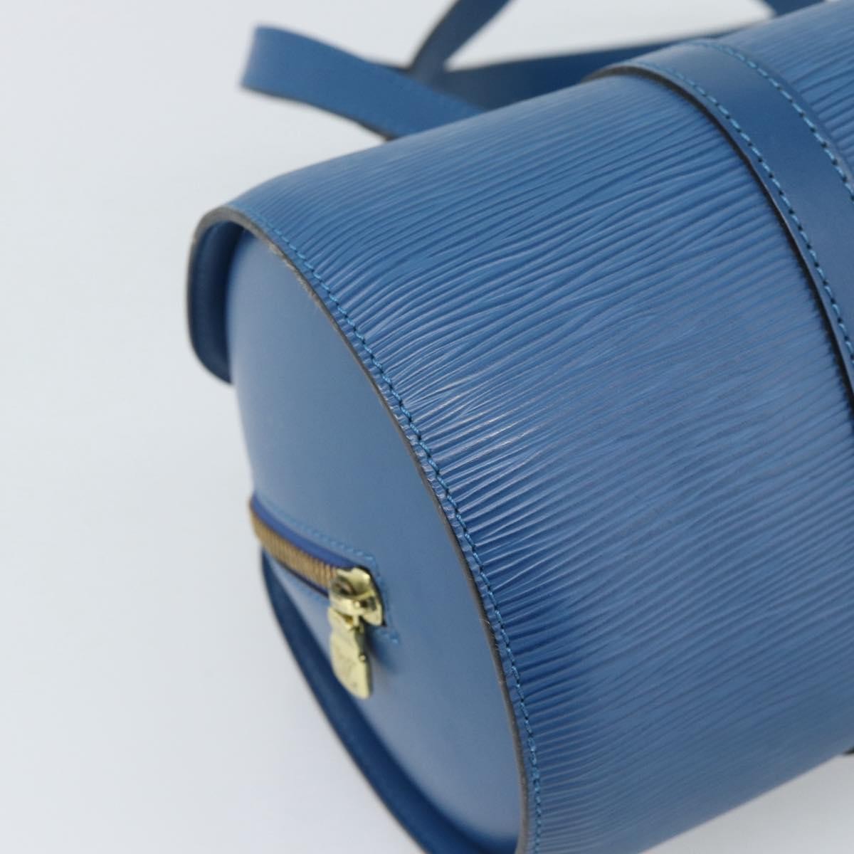 Louis Vuitton Soufflot Epi Leather Blue Leather Handbag (Pre-Owned)
