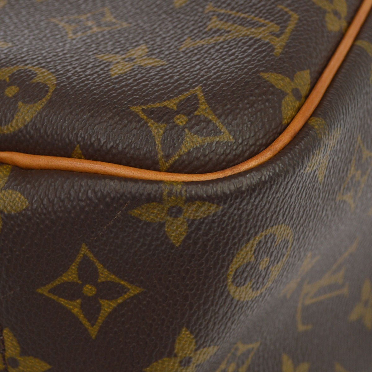 Louis Vuitton Deauville Monogram Canvas Brown Canvas Handbag (Pre-Owned)