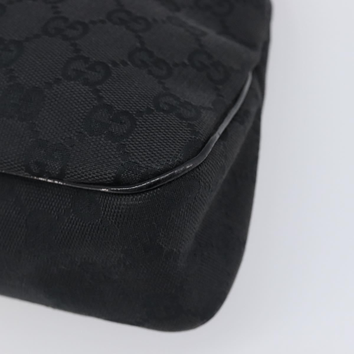 Gucci Twins Tote Gg Canvas With Leather Black Canvas Tote Bag Bag (Pre-Owned)