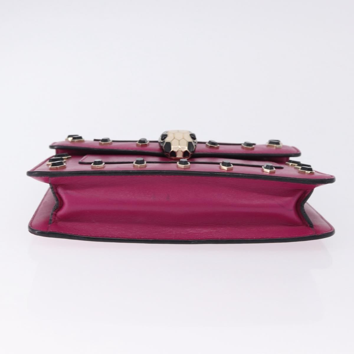 Bvlgari Serpenti Forever Embellished Leather Pink Leather Shoulder Bag Bag (Pre-Owned)