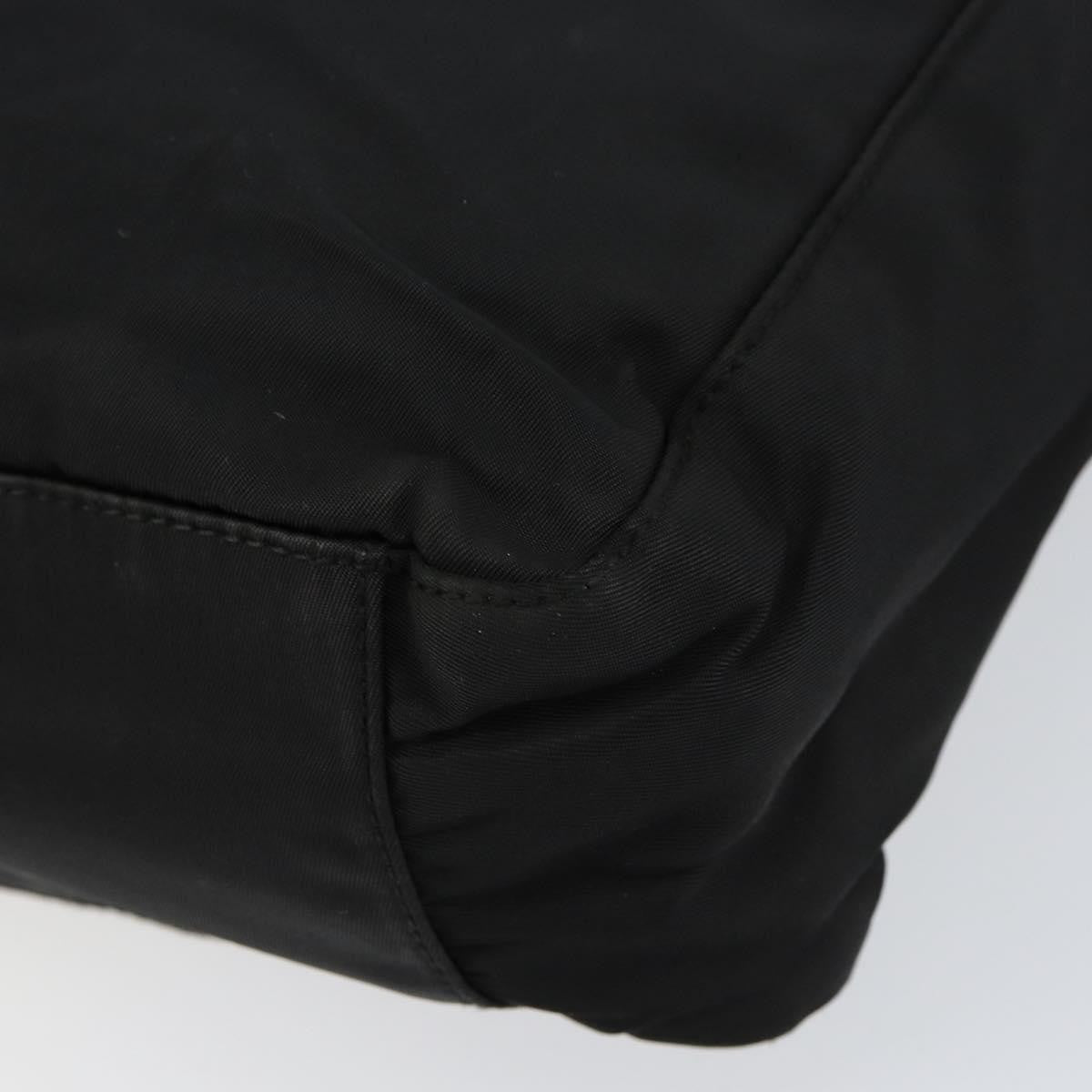 Prada Vintage Tote Tessuto Black Nylon Tote Bag Bag (Pre-Owned)