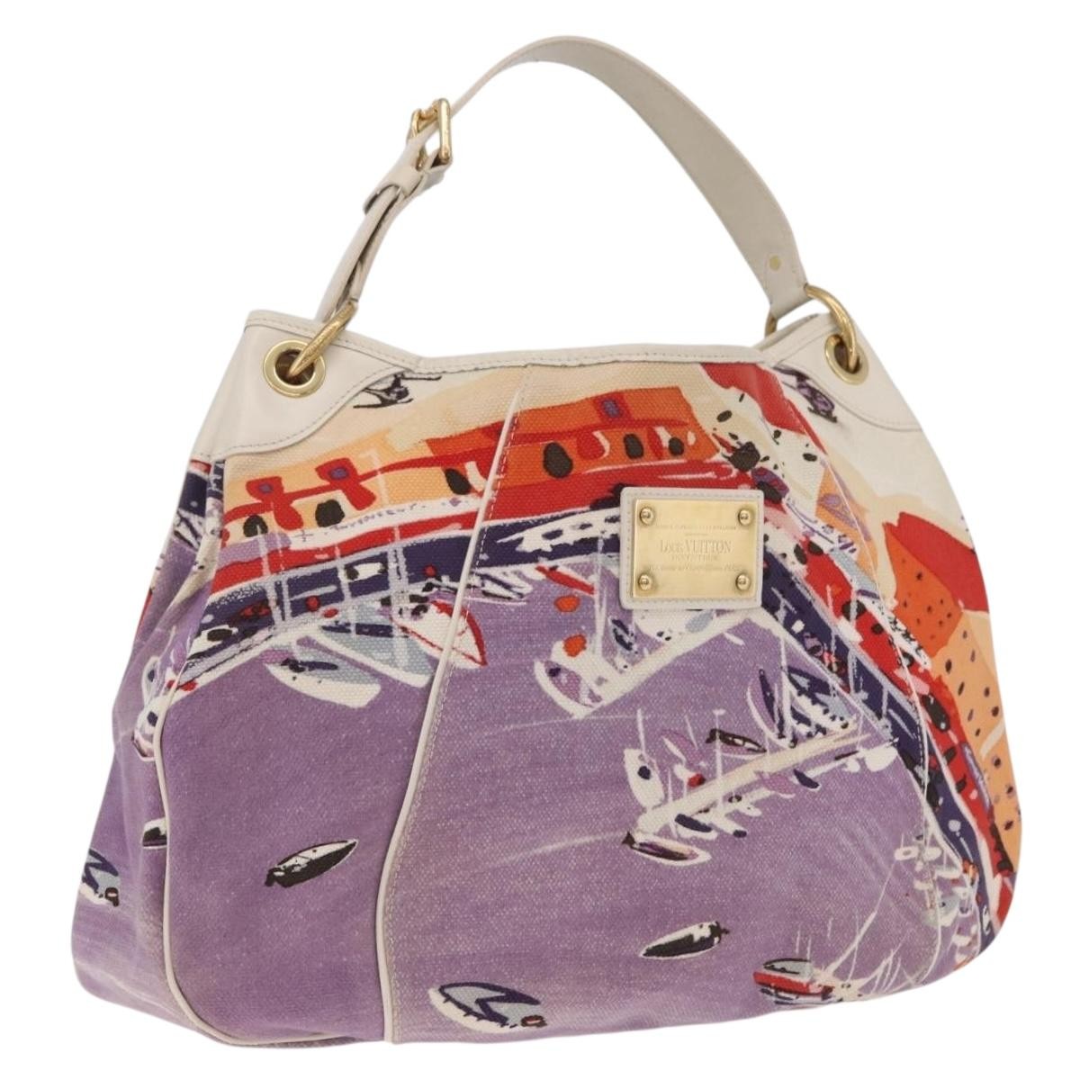 Louis Vuitton Galliera Riviera Cruise Canvas Purple Canvas Handbag (Pre-Owned)