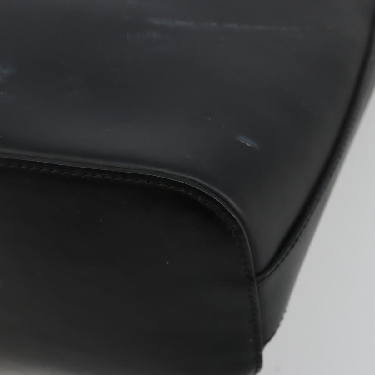 Gucci Zip Hobo Leather Black Leather Handbag (Pre-Owned)
