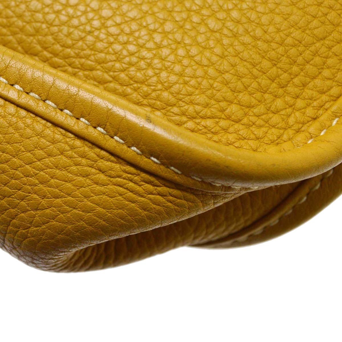 Hermes Evelyne Clémence Yellow Leather Shoulder Bag Bag (Pre-Owned)