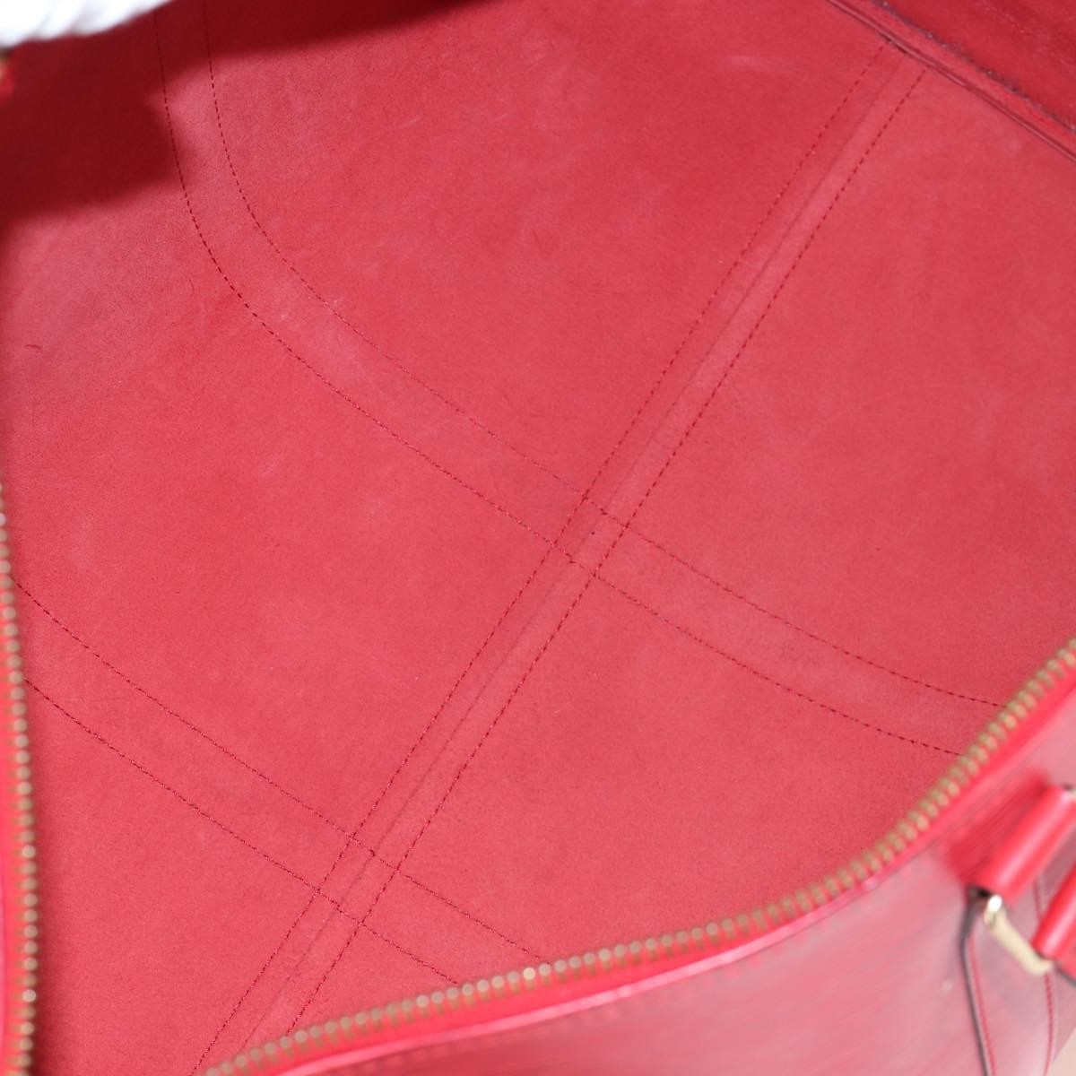 Louis Vuitton Keepall Epi Red Leather Travel Bag Bag (Pre-Owned)