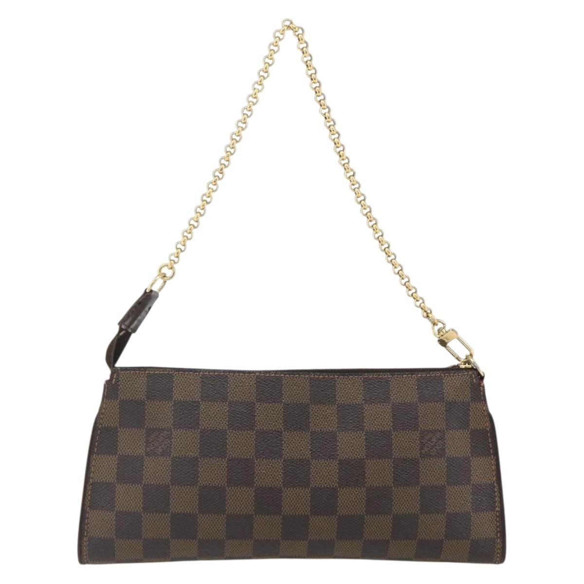 Louis Vuitton Sophie Damier Ebene Brown Canvas Clutche & Pouche Bag (Pre-Owned)