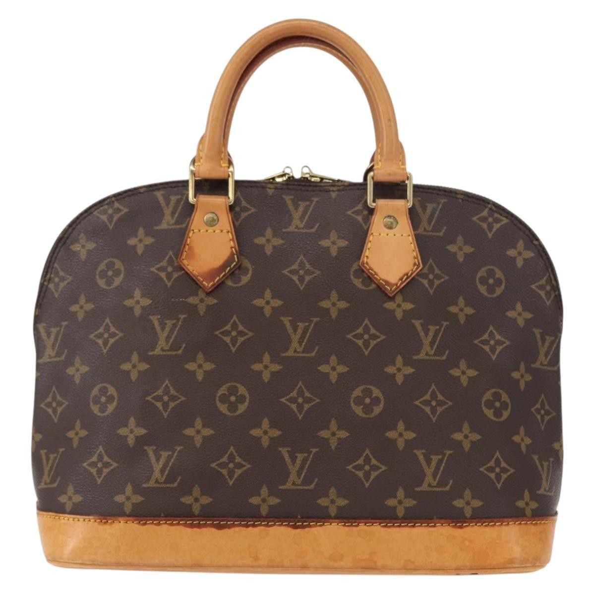 Louis Vuitton Alma Monogram Canvas Brown Canvas Handbag (Pre-Owned)