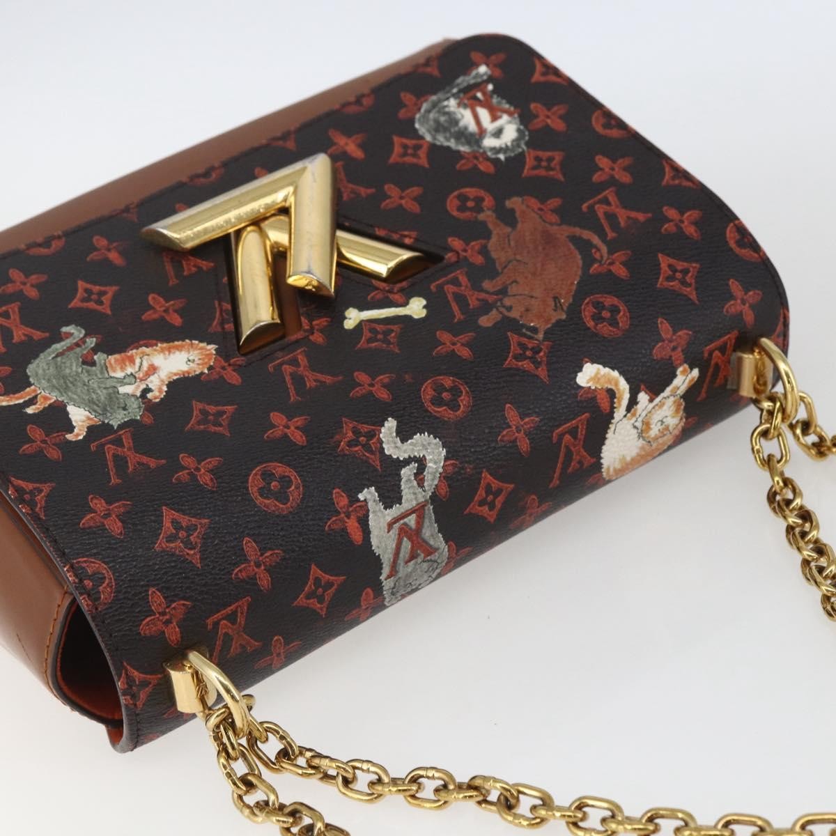 Louis Vuitton Twist Limited Edition Grace Coddington Catogram Canvas Brown Canvas Shoulder Bag Bag (Pre-Owned)
