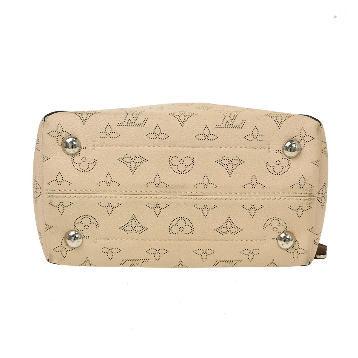 Louis Vuitton Hina Mahina Leather Beige Leather Handbag (Pre-Owned)