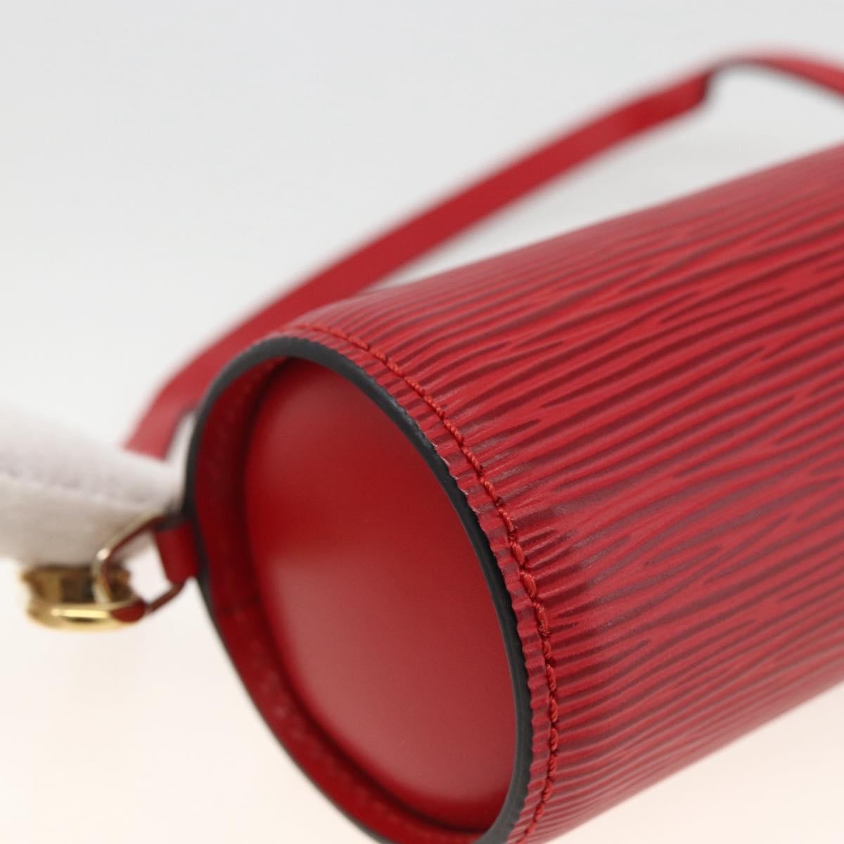 Louis Vuitton Soufflot Pochette Epi Leather Red Leather Clutche & Pouche Bag (Pre-Owned)