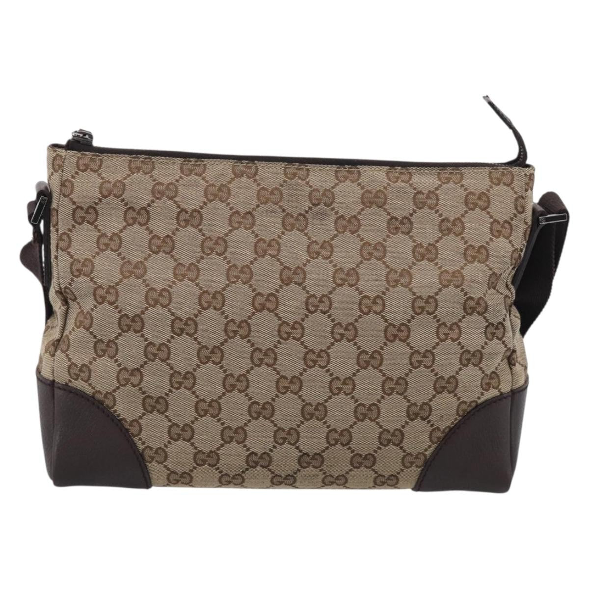 Gucci Joy Messenger Gg Canvas Brown Canvas Handbag (Pre-Owned)