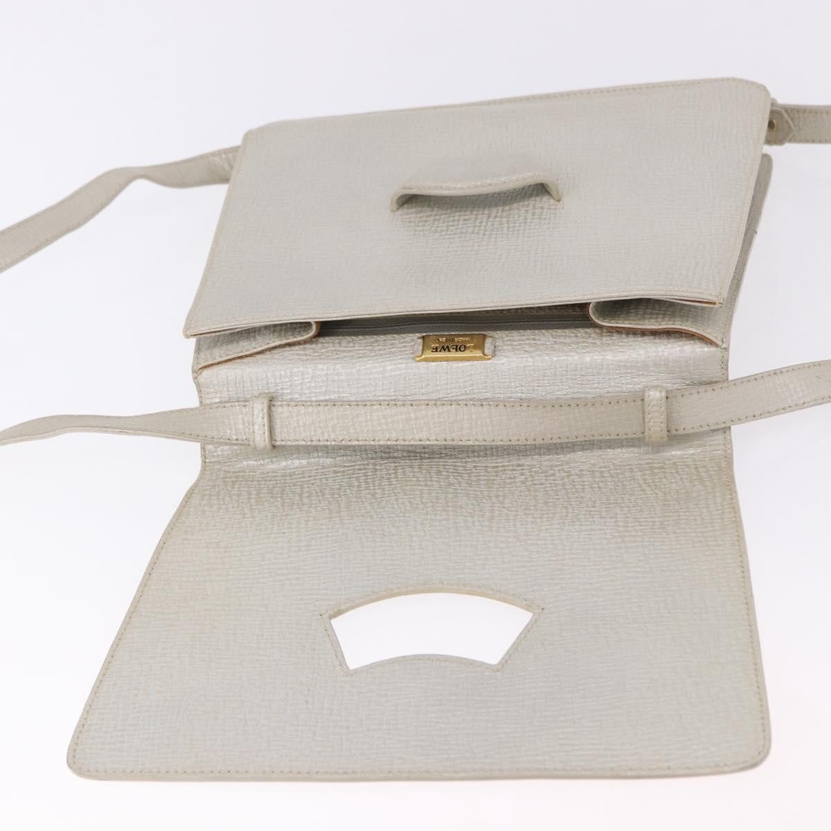Loewe Barcelona Top Handle Leather Silver Leather Handbag (Pre-Owned)