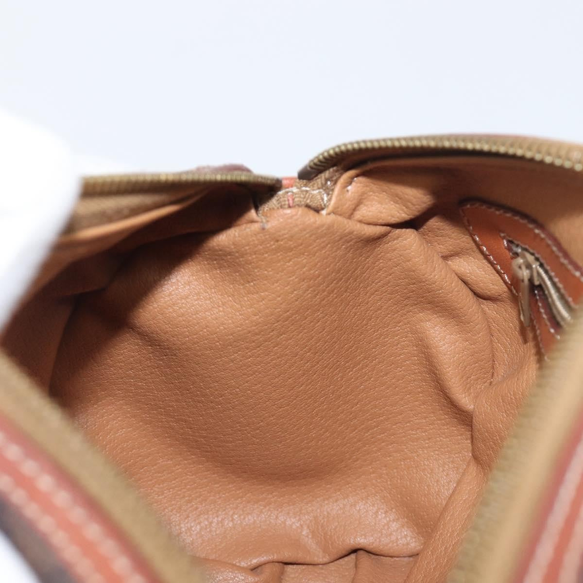 Celine Vintage Macadam Canvas And Leather Brown Pvc Handbag (Pre-Owned)