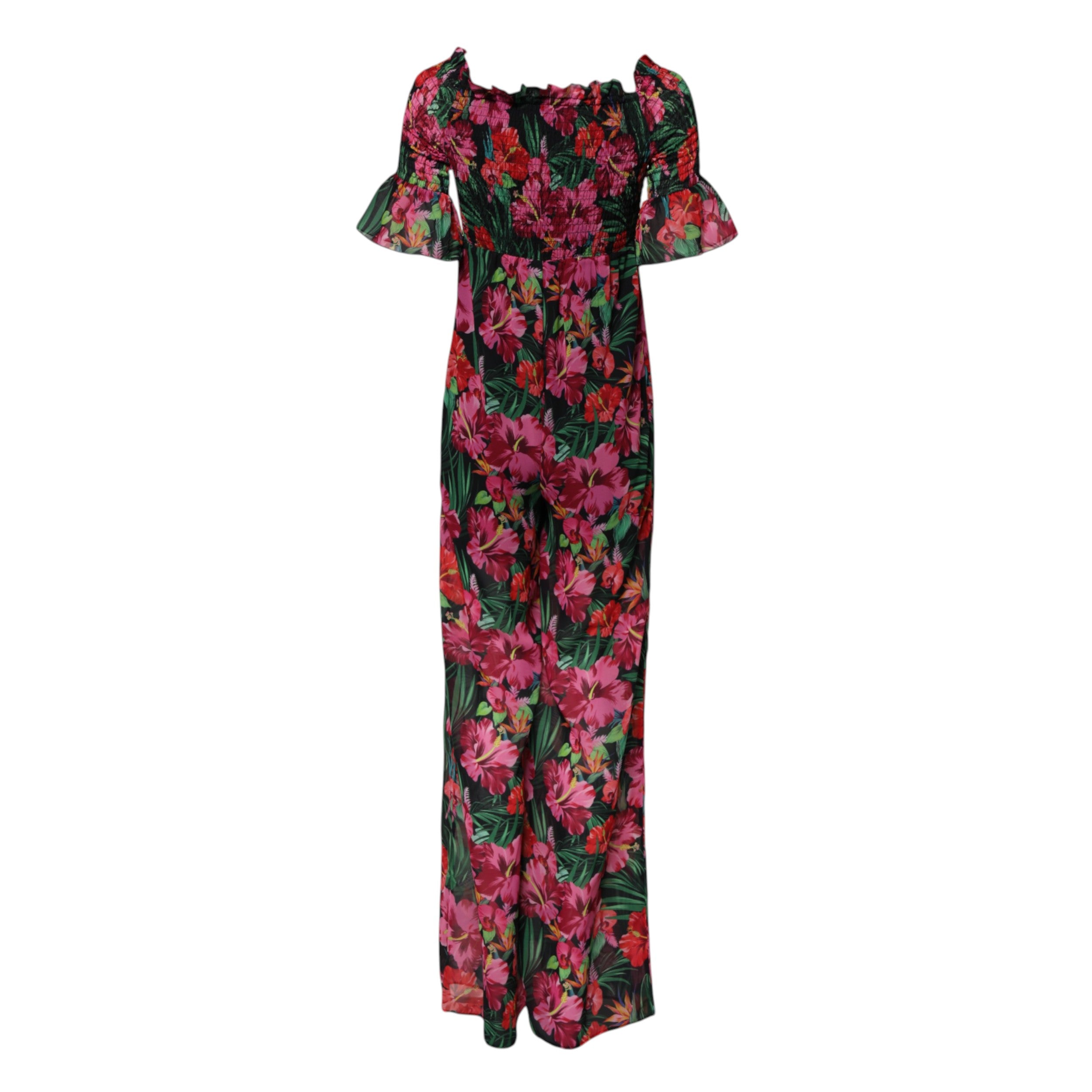 Patrizia Pepe Multicolor Floral Print Overall Jumpsuit Women's Dress (Pre-Owned)