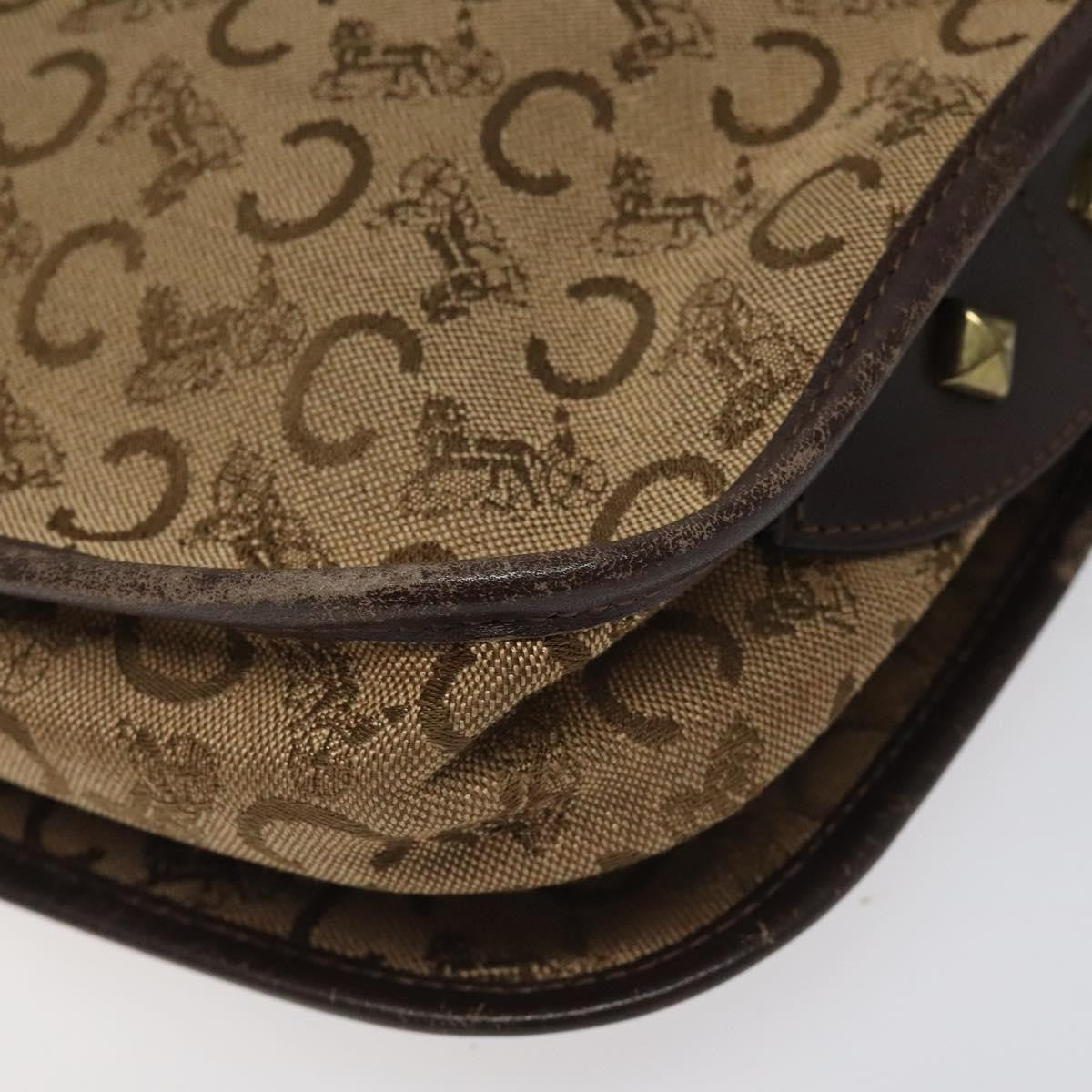 Celine C Sulky Canvas Brown Canvas Shoulder Bag Bag (Pre-Owned)