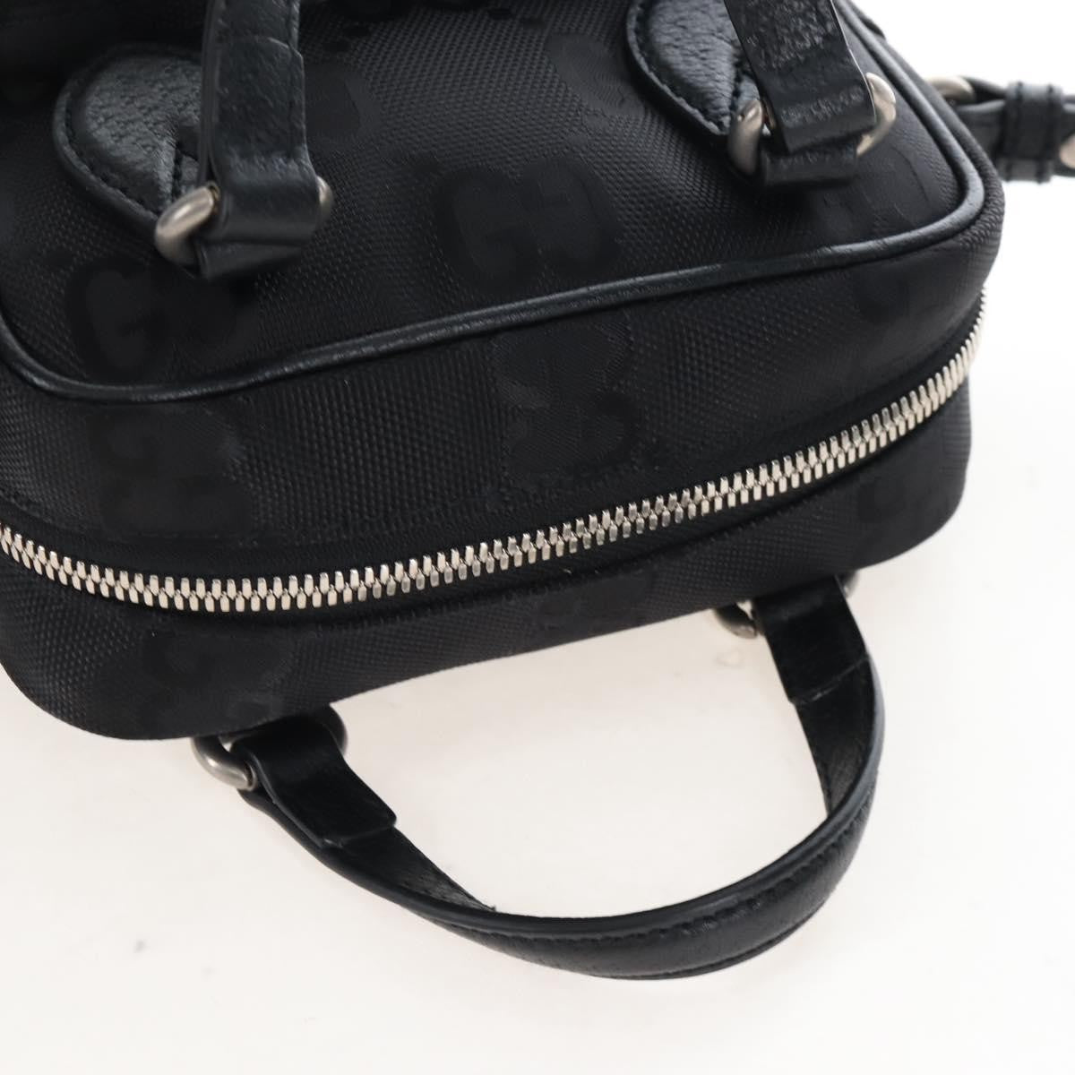 Gucci Off The Grid Messenger Gg Econyl Black Canvas Handbag (Pre-Owned)
