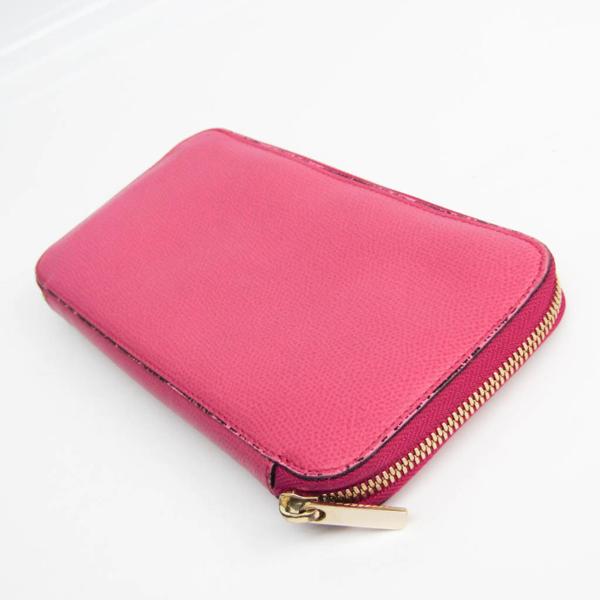 Valextra Pink Pony-Style Calfskin Wallet (Pre-Owned)