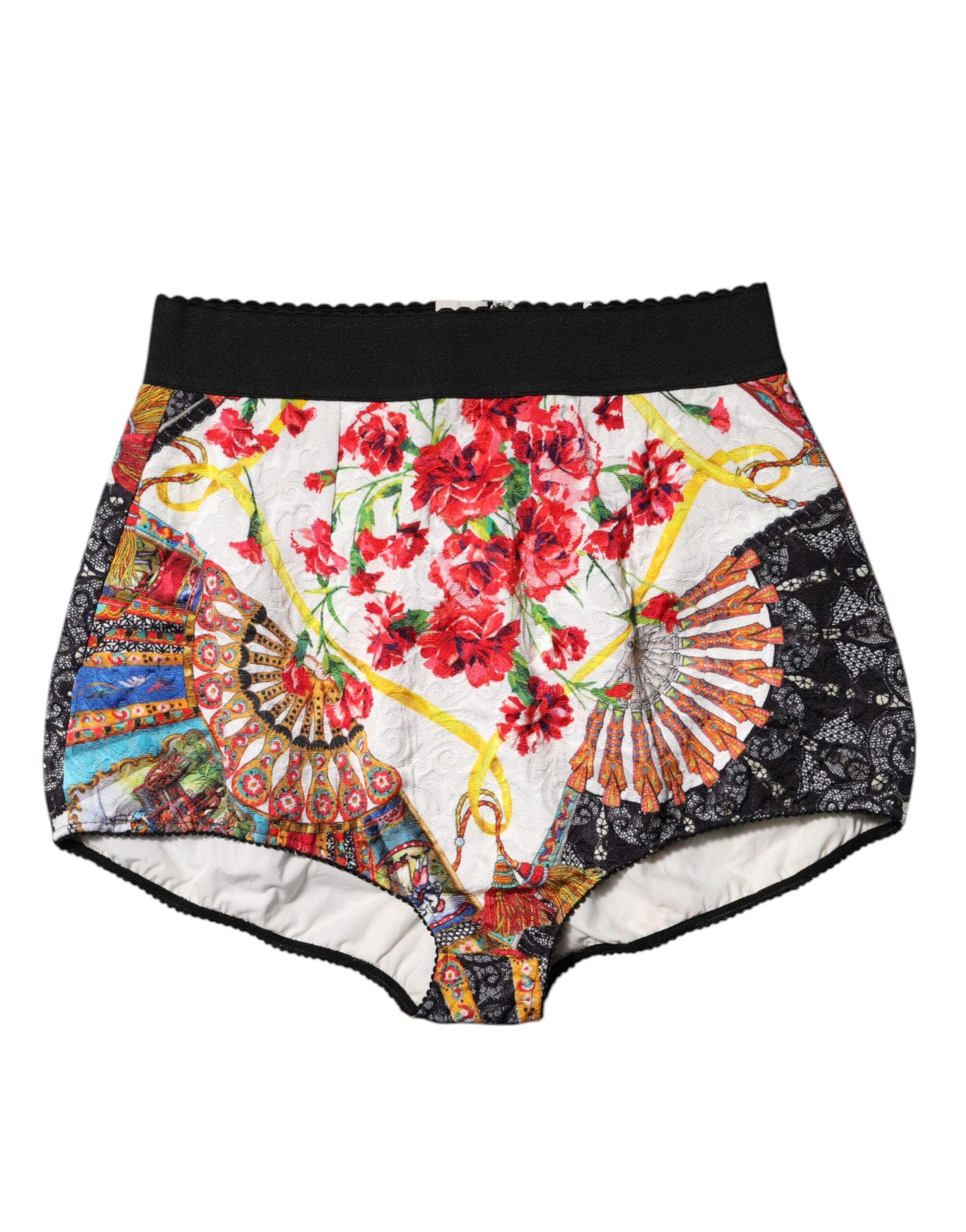 Dolce & Gabbana Multicolor Floral High Waist Hot Pants Women's Shorts
