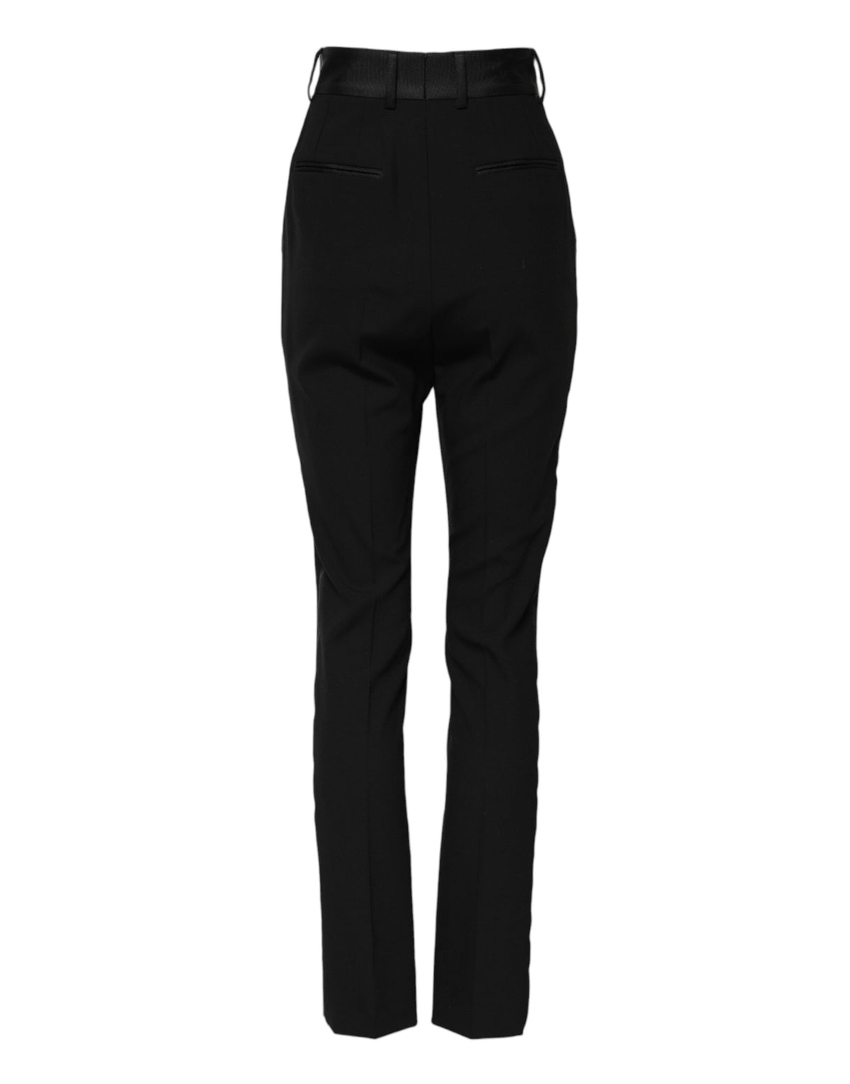 Dolce & Gabbana Black Wool High Waist Skinny Women's Pants
