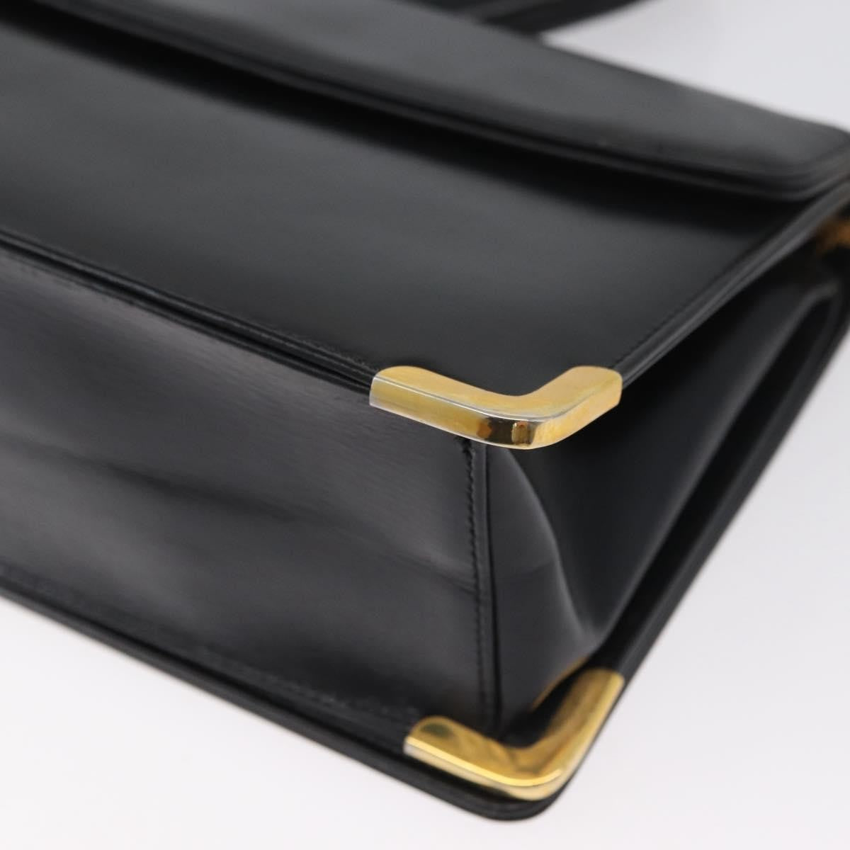 Christian Dior Cd Shoulder Bag Leather Black Calfskin Shoulder Bag Bag (Pre-Owned)