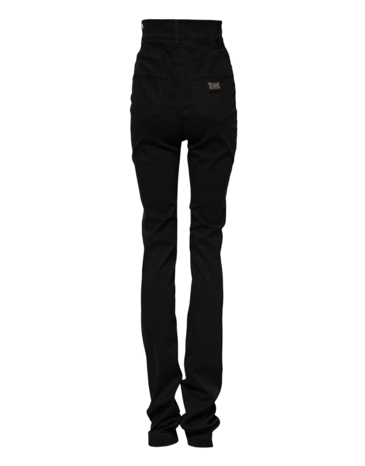 Dolce & Gabbana Black Cotton High Waist Skinny Denim Women's Jeans