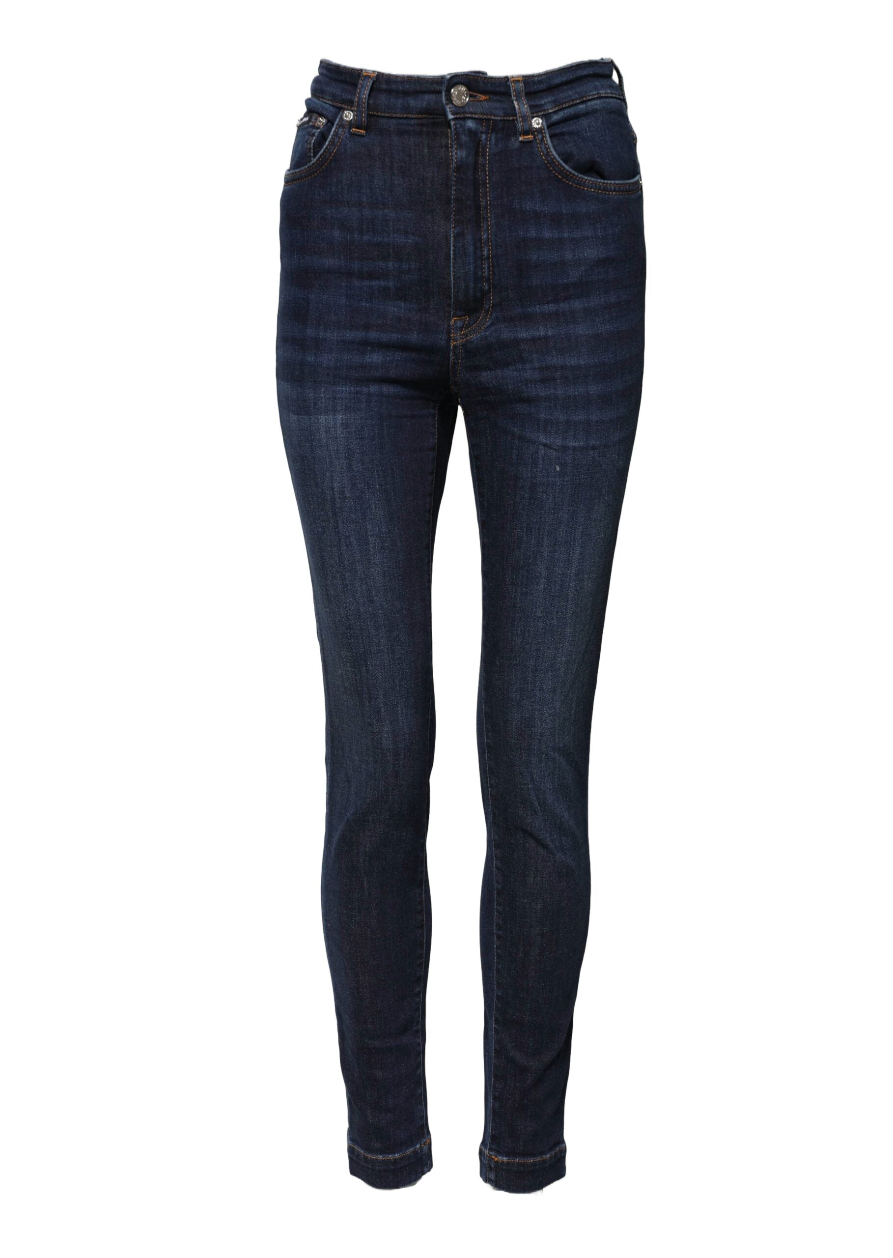 Dolce & Gabbana Blue GRACE High Waist Skinny Denim Women's Jeans (Pre-Owned)