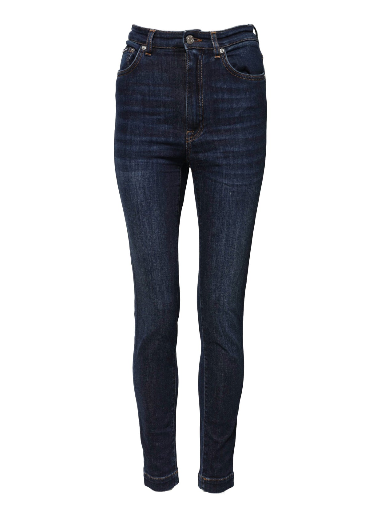 Dolce & Gabbana Blue GRACE High Waist Skinny Denim Women's Jeans (Pre-Owned)