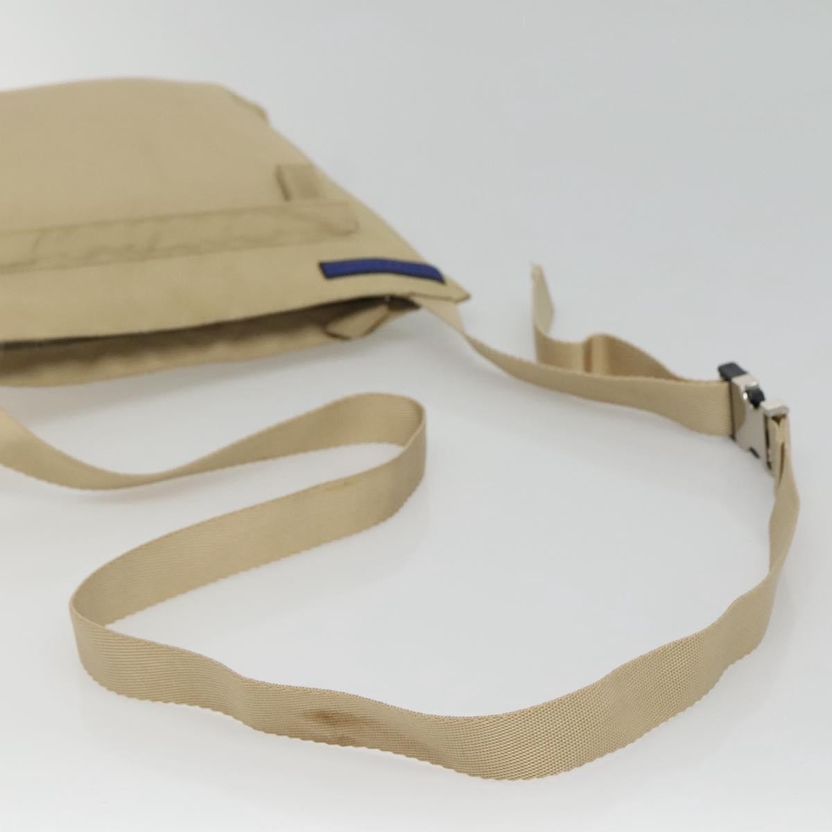 Burberry Blue Label Nylon Beige Nylon Shoulder Bag Bag (Pre-Owned)