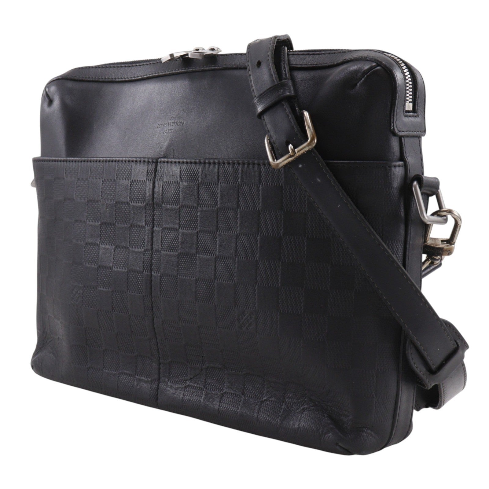 Louis Vuitton Calypso Messenger Damier Infini Leather Black Leather Shoulder Bag Bag (Pre-Owned)