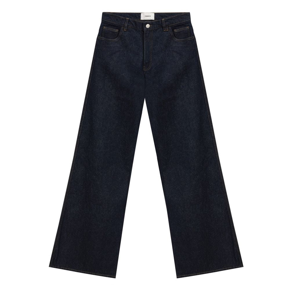 Coperni Blue Cotton High-Waisted Women's Jean
