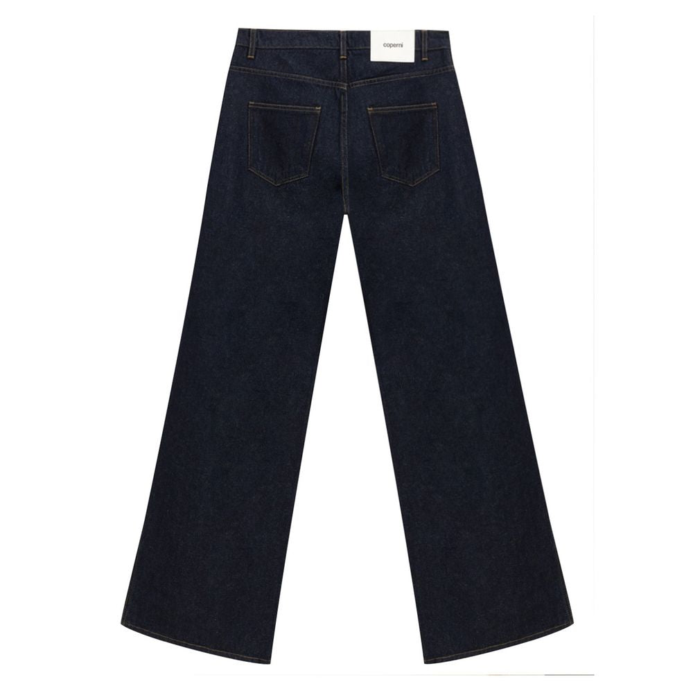 Coperni Blue Cotton High-Waisted Women's Jean