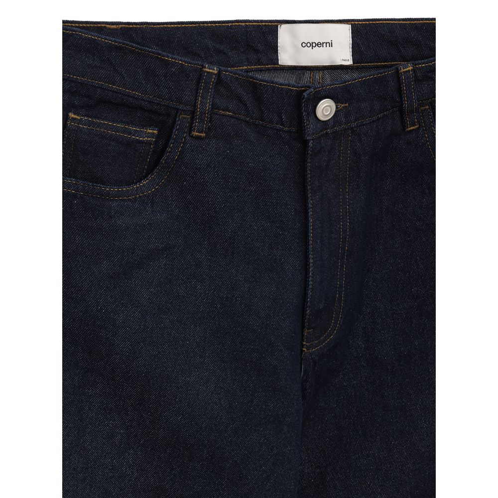 Coperni Blue Cotton High-Waisted Women's Jean