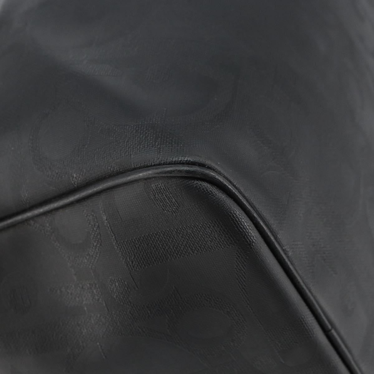 Christian Dior Vintage Trotter Boston Canvas Black Canvas Travel Bag Bag (Pre-Owned)