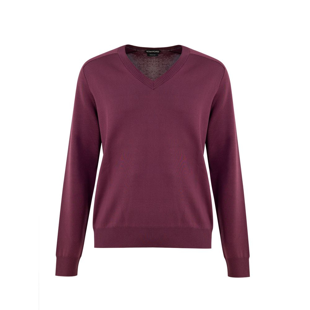 Tom Ford Purple Silk Men's Sweatshirt