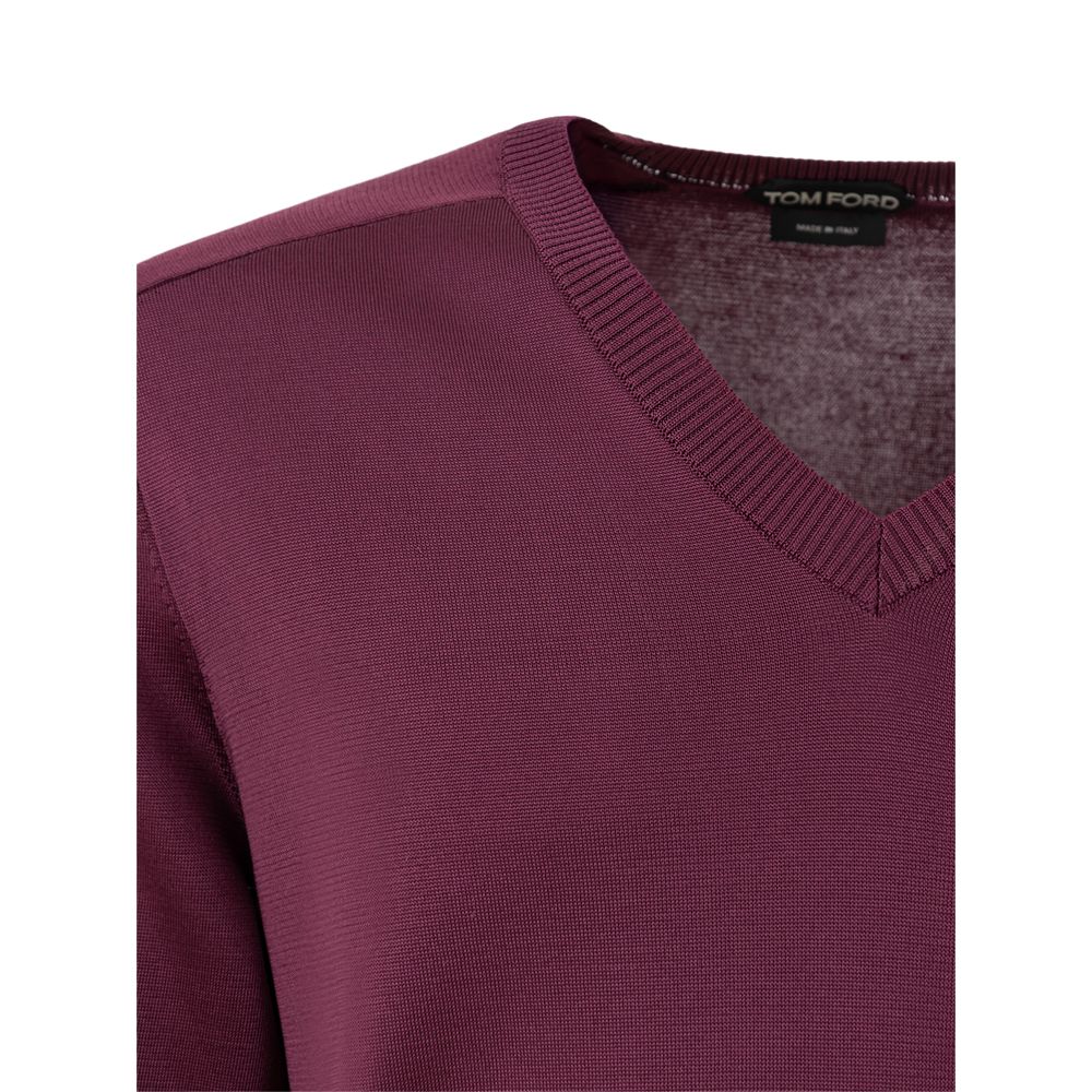 Tom Ford Purple Silk Men's Sweatshirt