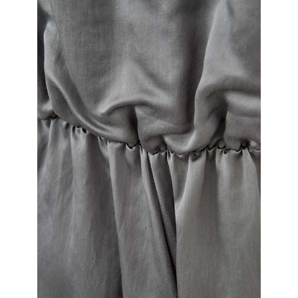 Lardini Gray Silk Casual Women's Dress