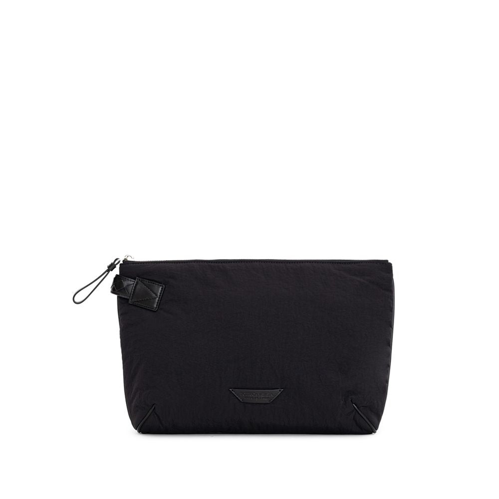 Bottega Veneta Black Nylon Clutch Men's Bag